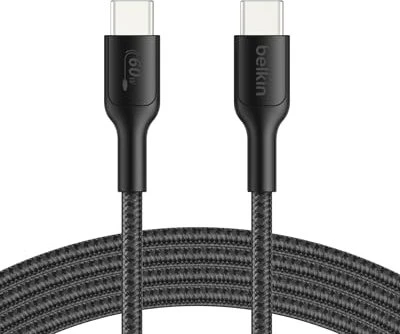 Belkin Gaming USB-C/USB-C Kabel (60W) 2m für die Nintendo Switch 2 schwarz