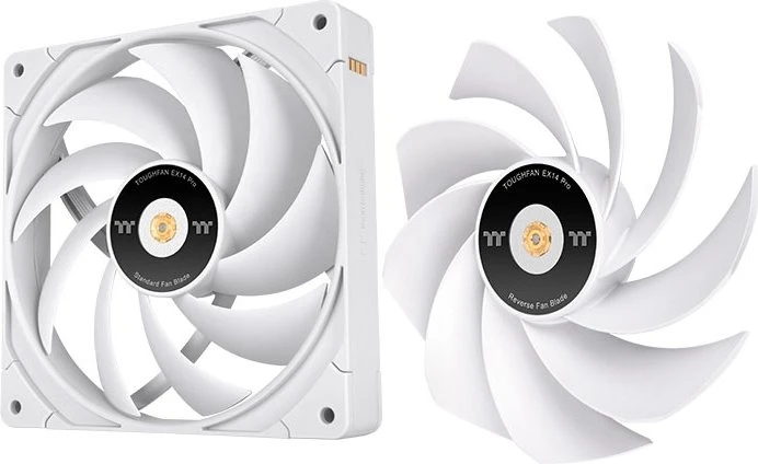 Thermaltake ToughFan EX14 Pro High Static Pressure PC Cooling Fan weiß, 140mm, 3er-Pack