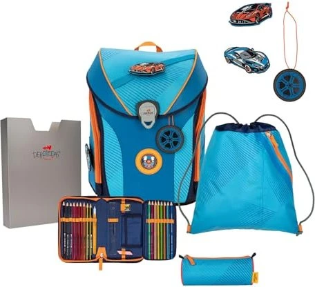 DerDieDas ErgoFlex Max Exklusiv Superflash Supercar Schultaschen-Set, 5-tlg.