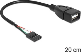 DeLOCK USB 2.0 [Buchse] auf USB 2.0 Pin Header, 0.2m (83291)