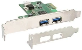 InLine Schnittstellenkarte, 2x USB-A 3.0, PCIe x1