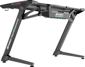 Sandberg Fighter Gaming Desk 2 Schreibtisch 120x64cm schwarz/schwarz
