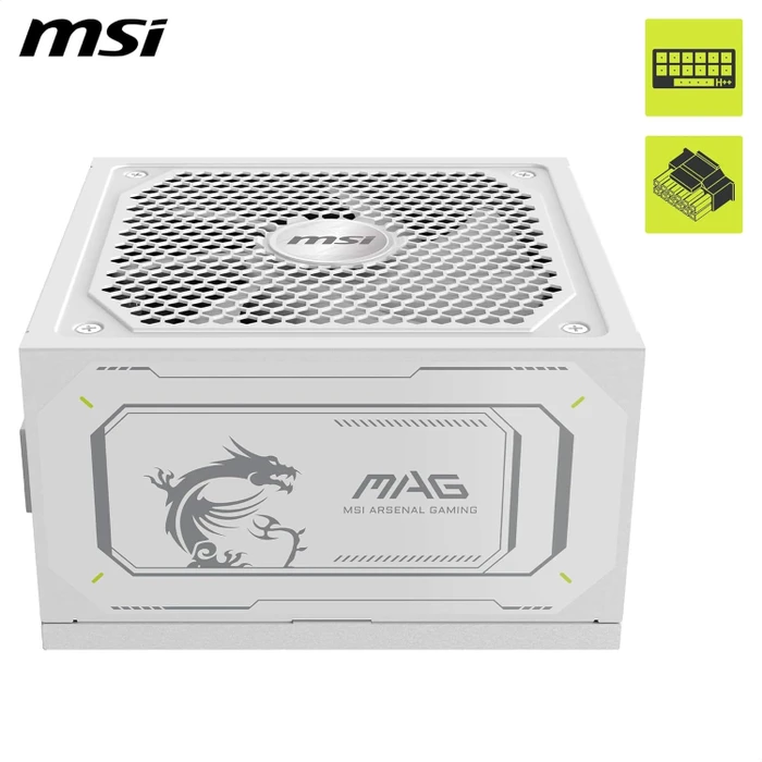 MSI MAG A1000GL PCIE5 White 1000W, ATX 3.1