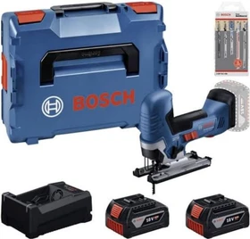 Bosch Professional GST 18V-125 S Akku-Pendelhubstichsäge inkl. L-Boxx + 2 Akkus 5.0Ah