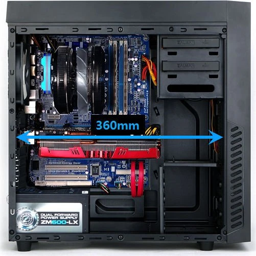 Zalman R1 schwarz, Acrylfenster