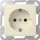 Gira System 55 SCHUKO-Steckdose 16A 250V, cremeweiß glänzend (4180 01)