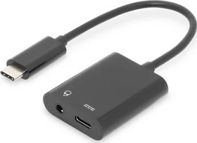 Digitus USB Type-C Adapter/Konverter + 3.5mm Klinke, USB-C 3.1 [Stecker] (AK-300400-002-S)