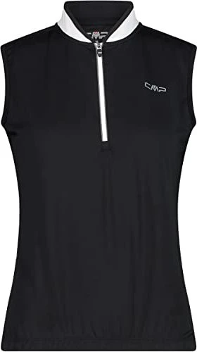 CMP Bike Half Zip Trikot ärmellos schwarz (Damen)