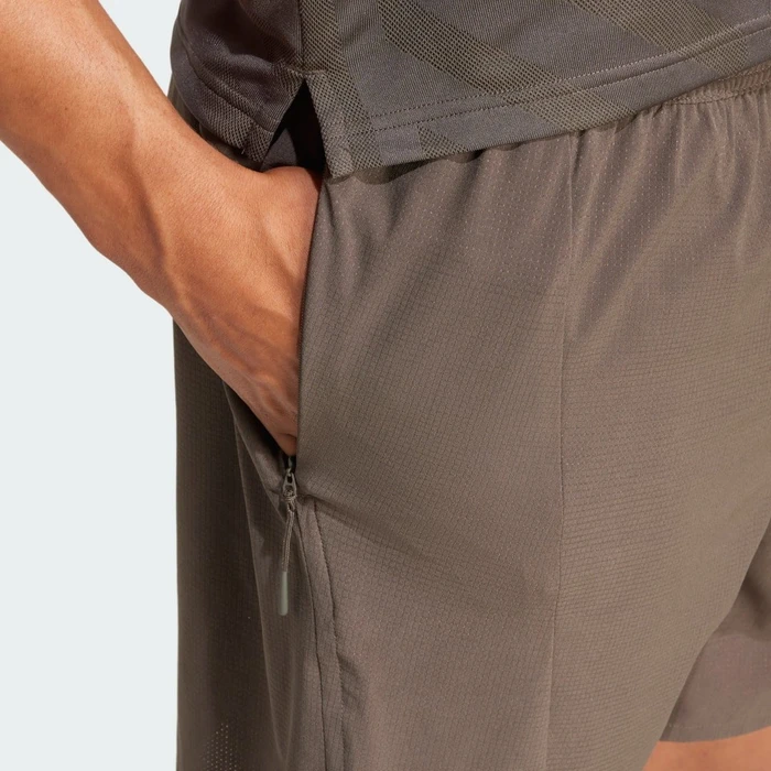 adidas Designed for Training HIIT Workout Heat.RDY Trainingshose kurz shadow olive (Herren)