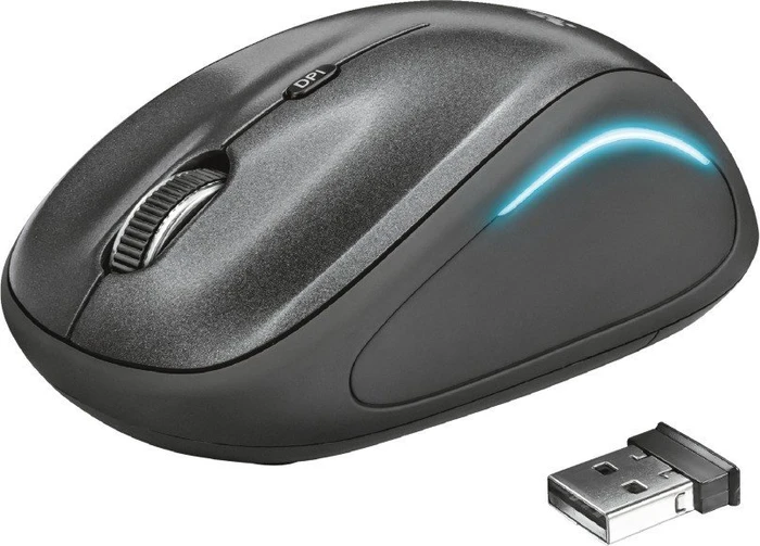 Trust Yvi FX Wireless Mouse schwarz, USB
