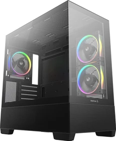 DeepCool CG380 3F, schwarz, Glasfenster