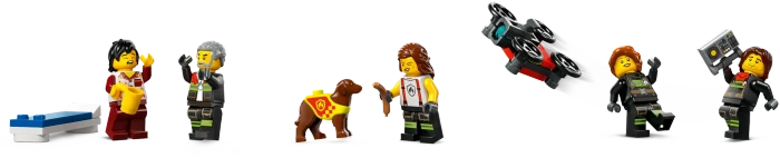 LEGO City - Feuerwehrstation mit Drehleiterfahrzeug