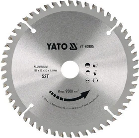 Yato YT-60905 Kreissägeblatt 52Z, 160x1.5x20mm, 1 Stück