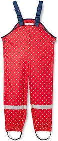 Playshoes Punkte Träger Matschhose lang rot (Junior)