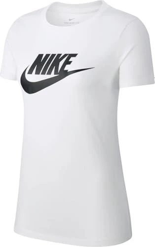 Nike Sportswear Essential Laufshirt kurzarm weiß/schwarz (Damen)