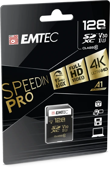 Emtec SpeedIN Pro R95/W85 128GB, UHS-I U3, Class 10