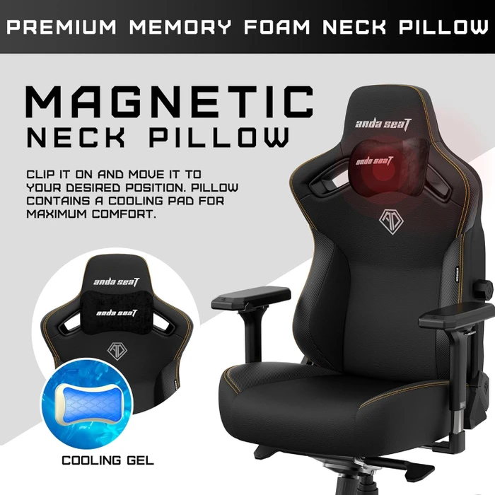 Anda Seat Kaiser 3 Pro Premium XL Gamingstuhl, Carbon Black, Stoff schwarz