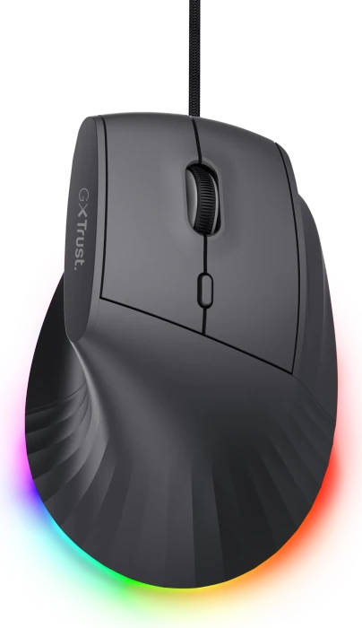 Trust Gaming GXT 145 Rexxa Ergonomic Vertical RGB Mouse schwarz, USB
