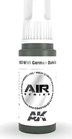 AK-Interactive 3rd Gen Acrylic Colors Air Series WWI german dark green, 17ml