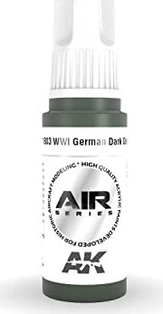 AK-Interactive 3rd Gen Acrylic Colors Air Series WWI german dark green, 17ml