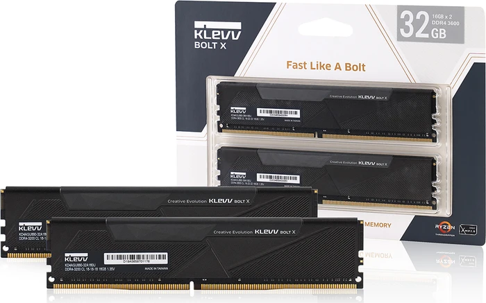 Klevv Bolt X UDIMM 32GB Kit, DDR4-3600, CL18-22-22-42, 2RX8