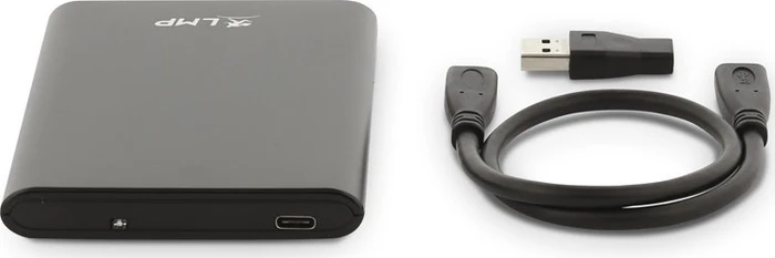 LMP DataMobile Festplattengehäuse, schwarz, 2.5", USB-C 3.1