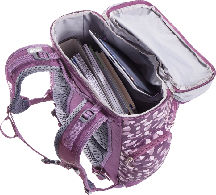 Deuter Scula plum dots Schulrucksack