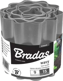 Bradas Rasenkante Welle grau 900x20cm