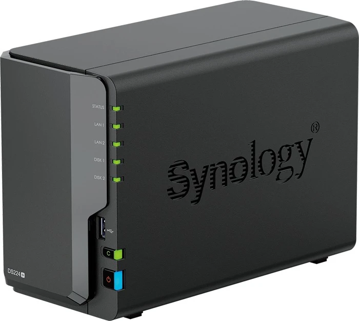 Synology DiskStation DS224+, 2GB RAM, 2x RJ-45 1000Base-T, 2x USB-A 3.0