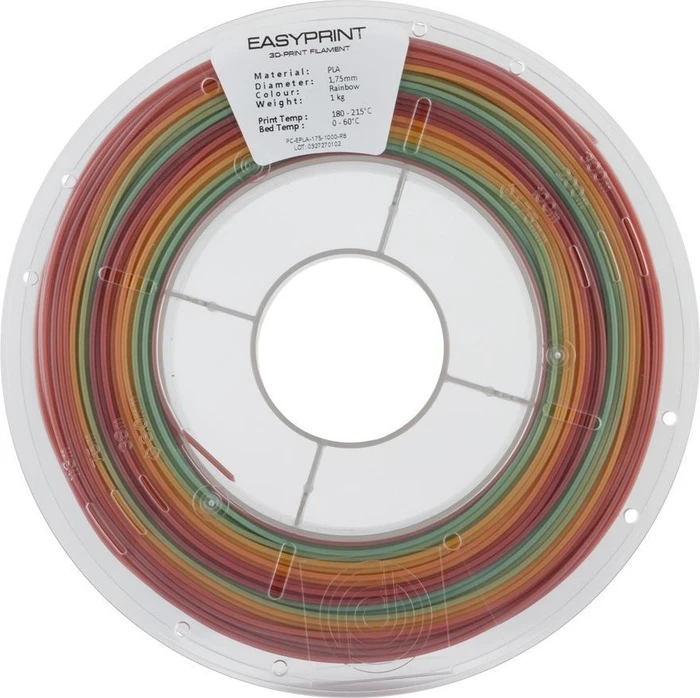 PrimaCreator EasyPRINT PLA, rainbow, Spule, 1.75mm, 3.00kg