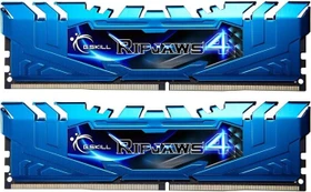 G.Skill RipJaws 4 blau UDIMM 8GB Kit, DDR4-3000, CL15-16-16-35