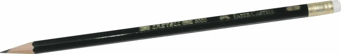 Faber-Castell Castell 9000 mit Radierer Bleistift B graphit, grün, 12er-Pack
