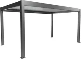 Biohort Pergola 5x3 quarzgrau-metallic/weiß