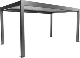 Biohort Pergola 5x3 quarzgrau-metallic/weiß