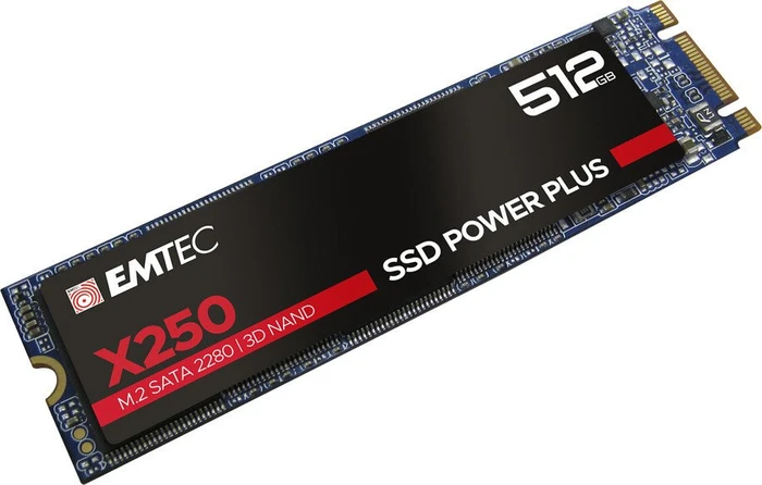 Emtec X250 SSD Power Plus 512GB, M.2 2280 / B-M-Key / SATA 6Gb/s