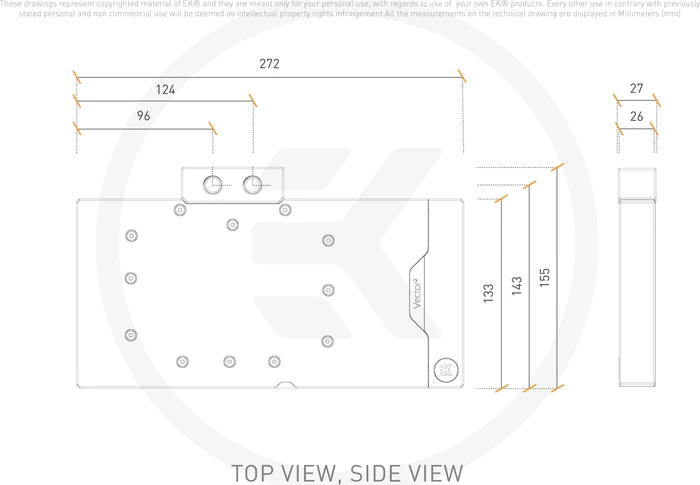EK Water Blocks Quantum Line EK-Quantum Vector² AMP/Trinity RTX 4090 D-RGB, Nickel, Acryl