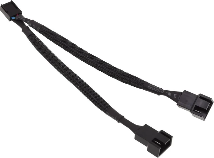Phobya 4-Pin auf 2x 4-Pin Verteiler, 10cm, schwarz