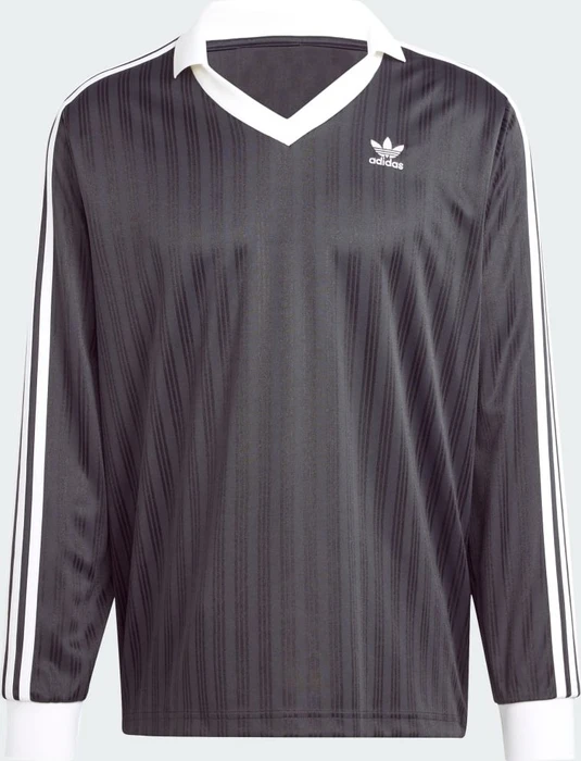 adidas Adicolor Piqué Football Shirt langarm schwarz (Herren)