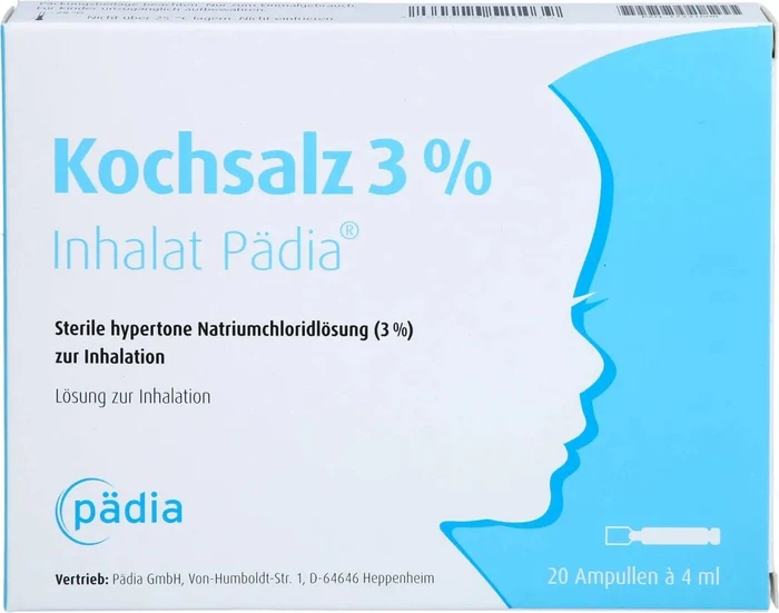 Kochsalz 3% Inhalat Pädia Lösung, 80ml (20x 4ml)