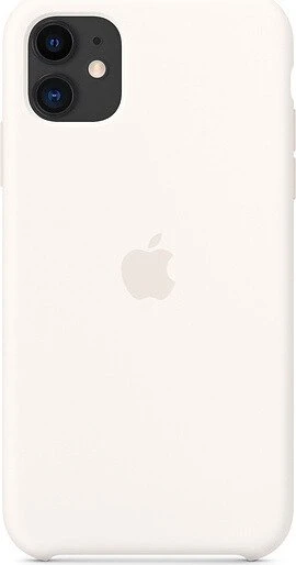 Apple Silikon Case für iPhone 11 weiß