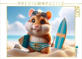 Calvendo Sonnige Strandtage: Der Surf-Hamster und sein Sandabenteuer