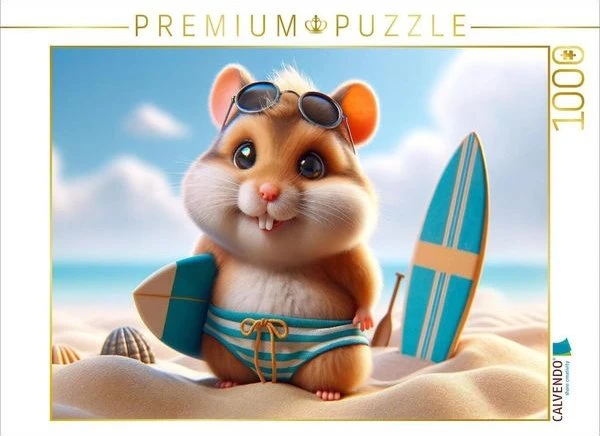 Calvendo Sonnige Strandtage: Der Surf-Hamster und sein Sandabenteuer