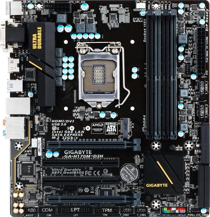 GIGABYTE GA-H170M-D3H (Intel 1151)