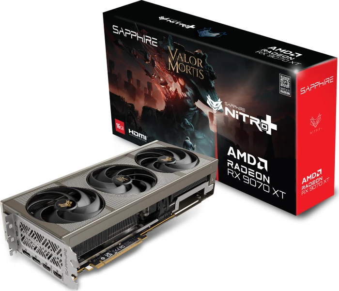 Sapphire Nitro+ Radeon RX 9070 XT OC Valor Mortis Edition, 16GB GDDR6, 2x HDMI, 2x DP, lite retail
