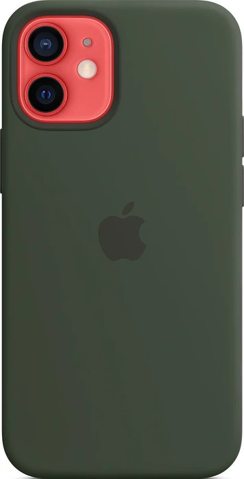 Apple Silikon Case mit MagSafe für iPhone 12 Mini zyperngrün
