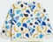 adidas Essentials Allover Print Trainingsanzug ivory/semi blue burst (Junior) Vorschaubild