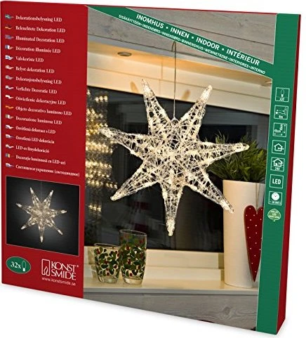 Konstsmide Acryl Motiv Stern LED 32x warmweiß