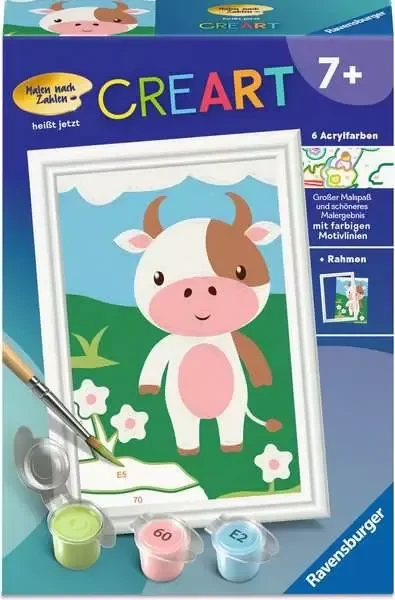 Ravensburger Malen nach Zahlen CreArt Süße Kuh