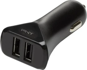 PNY Dual Port Car Charger schwarz