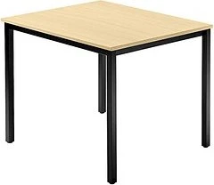 Hammerbacher Meeting D-Serie DQ08/3/D Konferenztisch 80x80cm Ahorn/schwarz
